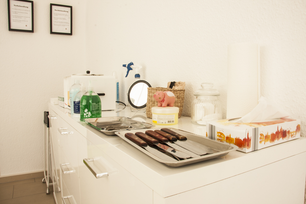 Detailaufnahme aus dem Studio